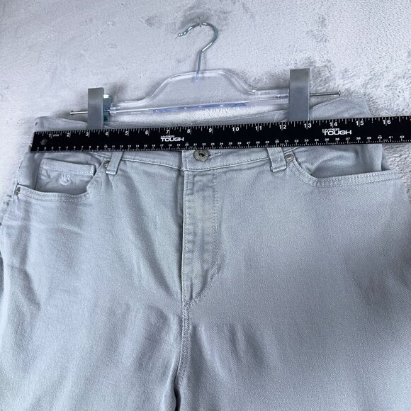 Gloria Vanderbilt Amanda Straight Leg Jeans High Rise Womens Grey 12 Average - Picture 7 of 12